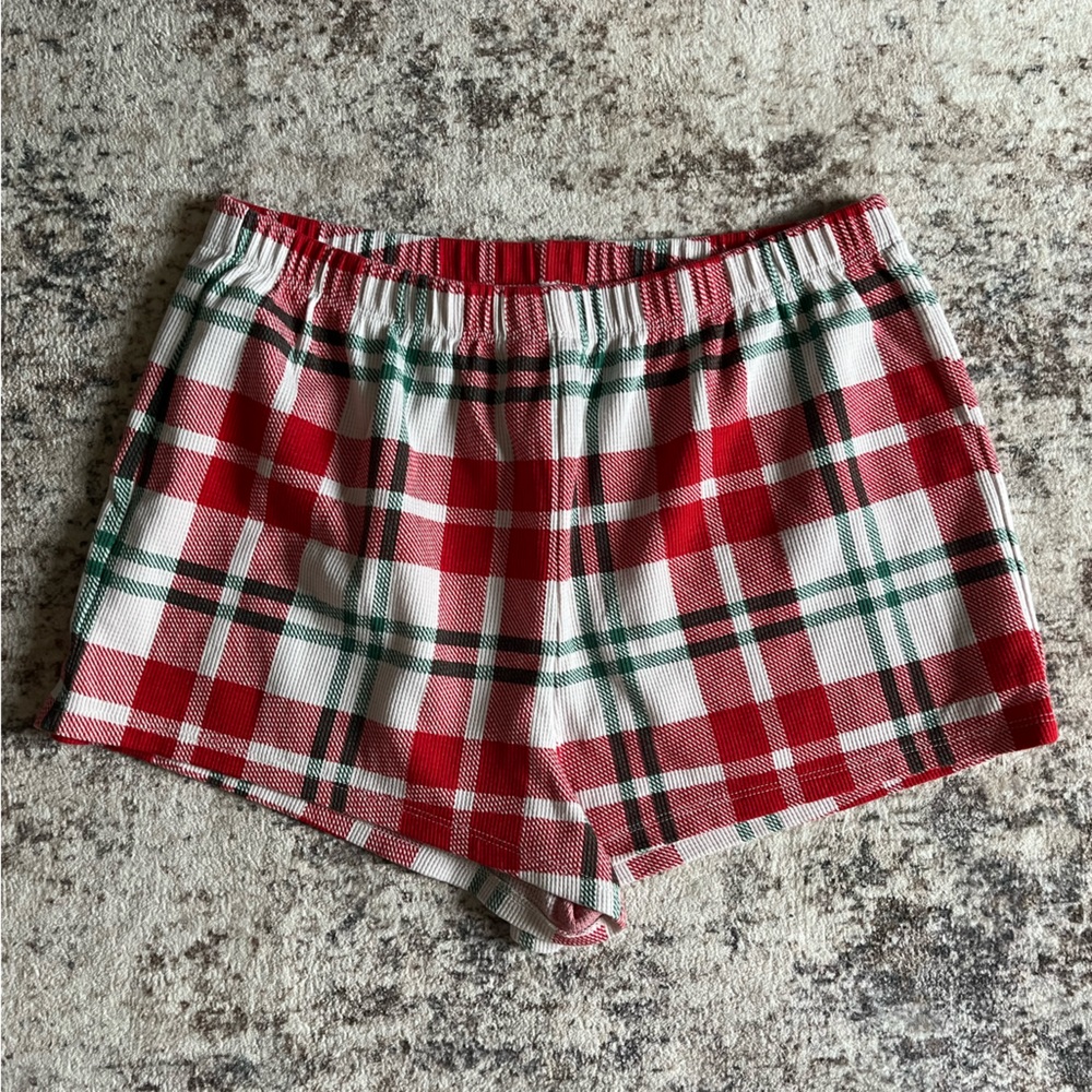 Old Navy Red and White Pajama Shorts